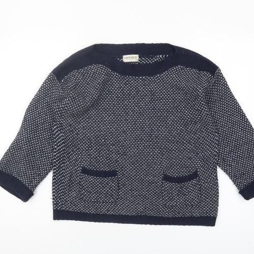 Marks and Spencer Women's Navy Mix Size 10 Jumper