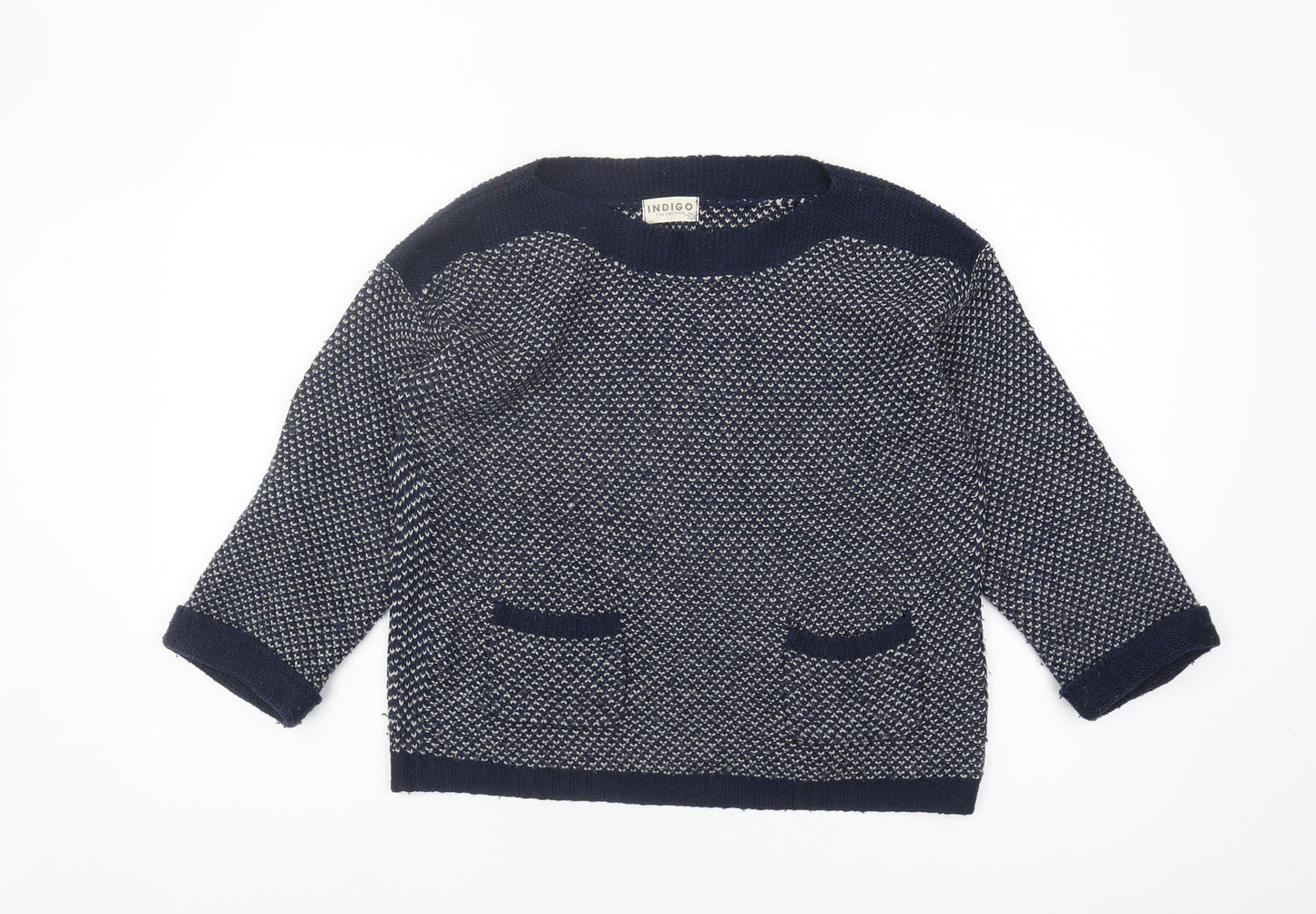 Marks and Spencer Women's Navy Mix Size 10 Jumper