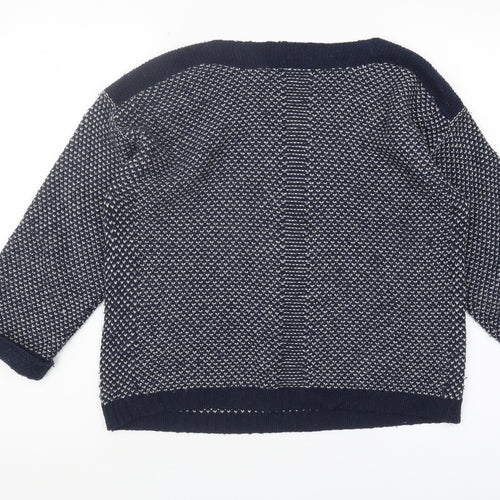 Marks and Spencer Women's Navy Mix Size 10 Jumper