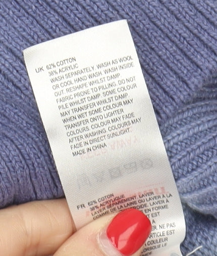 White Stuff Women's Purple Vest, Size 14, Cotton Blend