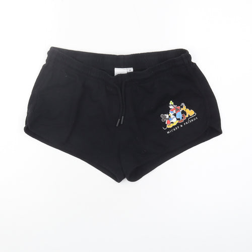 Disney Women's Black Mickey & Friends Shorts M