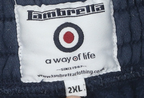 Lambretta Men's Blue 2XL Fleece Shorts