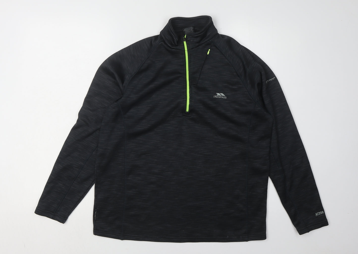 Trespass Men's Black 1/2 Zip Sweatshirt M