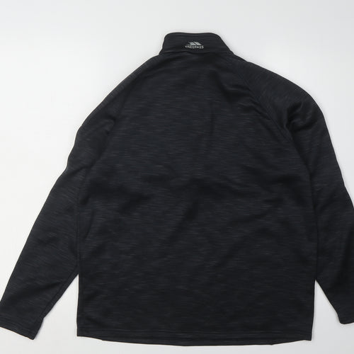 Trespass Men's Black 1/2 Zip Sweatshirt M