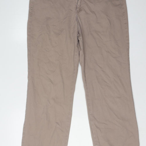 Marks and Spencer Women's Brown Chino Trousers Size 12