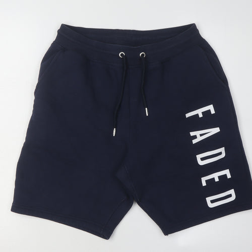 Faded Men's Blue Sweat Shorts M - Casual & Stylish
