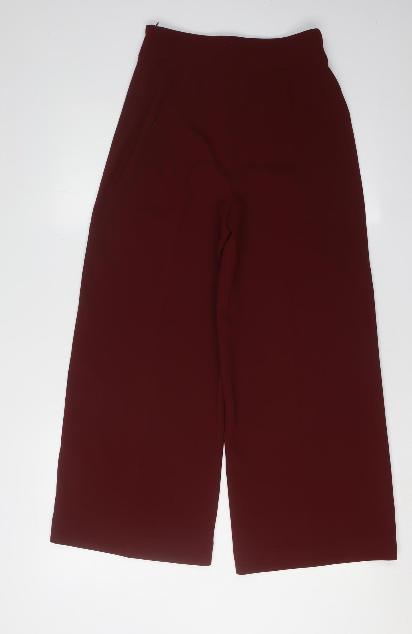 Zara Women's Red Wide-Leg Trousers XS