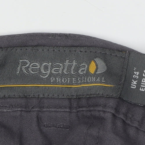 Regatta Professional Men's Grey Cargo Trousers, Size L, Workwear