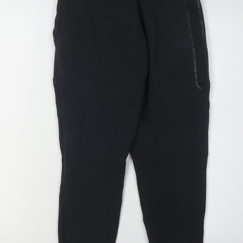 Nike Boys Black Jogger Trousers M Elastic Waist Casual