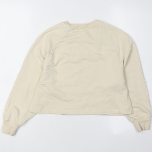 Calvin Klein Girls Beige Logo Pullover Sweatshirt Size 10