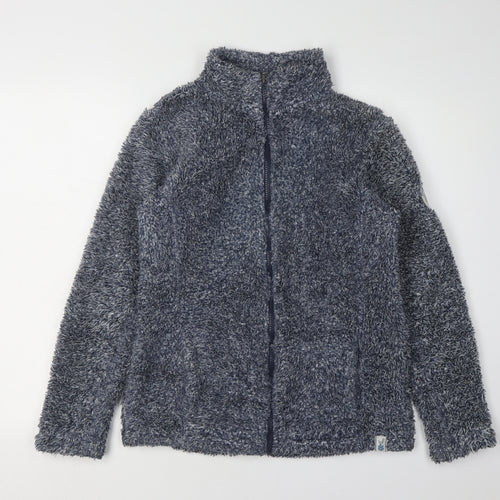 Weird Fish Women's Blue Polyester Jacket Size 6