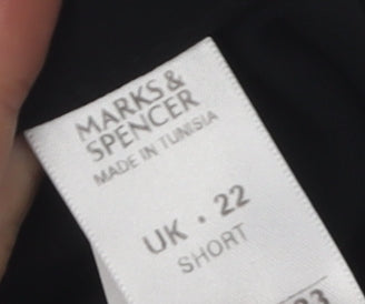 Marks and Spencer Women's Black Trousers Size 22