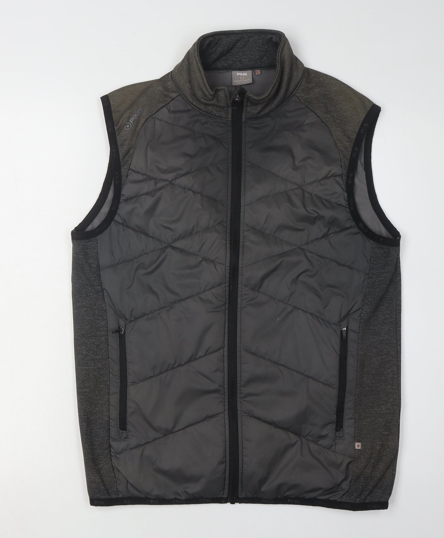 PING Men's Black Waistcoat S Lightweight Golf Vest