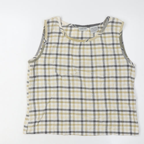 Cabin Creek Women's Multicoloured Check Tank L