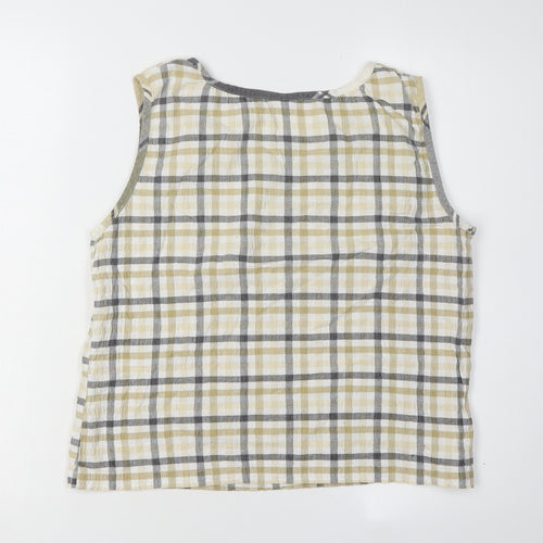 Cabin Creek Women's Multicoloured Check Tank L