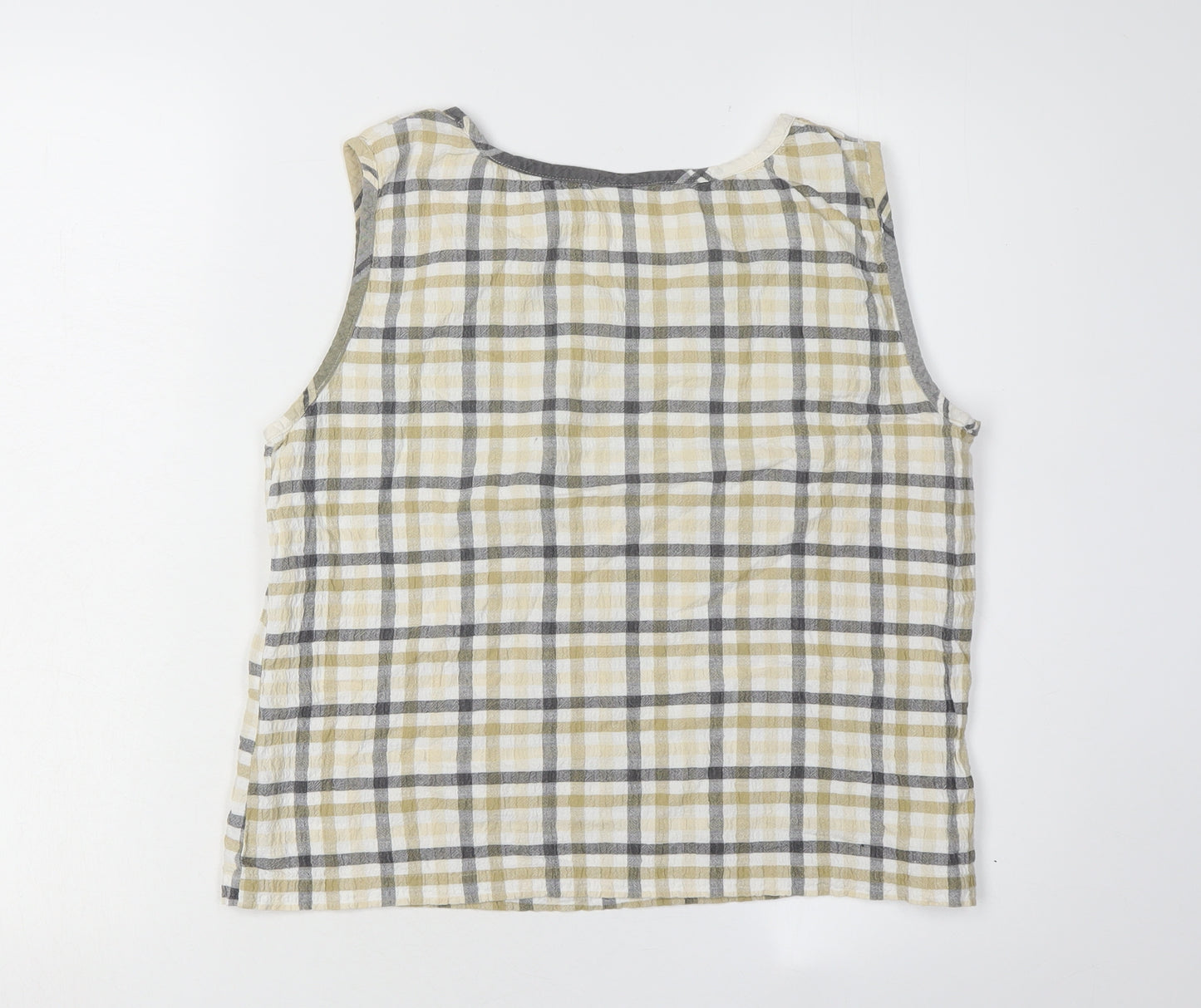 Cabin Creek Women's Multicoloured Check Tank L