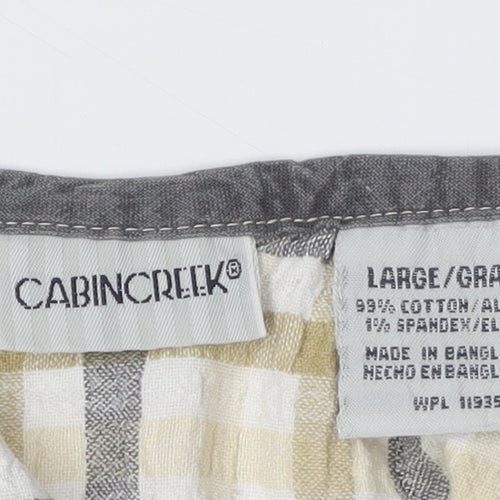 Cabin Creek Women's Multicoloured Check Tank L
