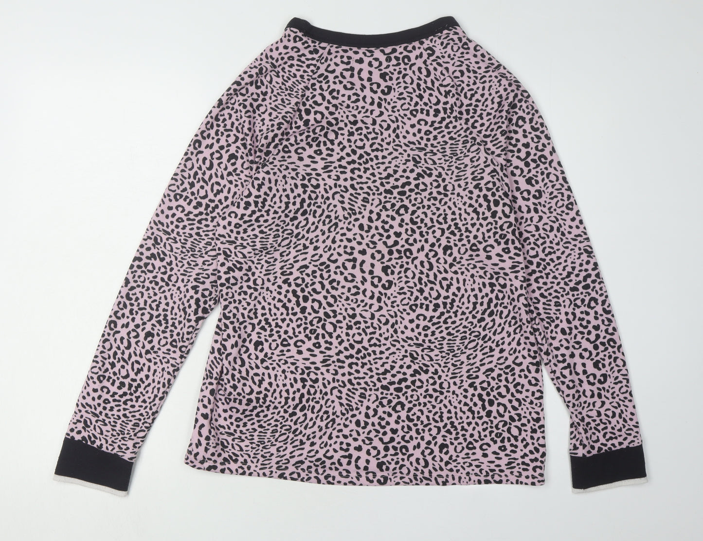 DKNY Women's Pink Animal Print Pullover Jumper, Size S