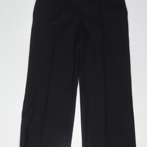 Jaeger Women's Black Dress Pants Wide-Leg Size 14