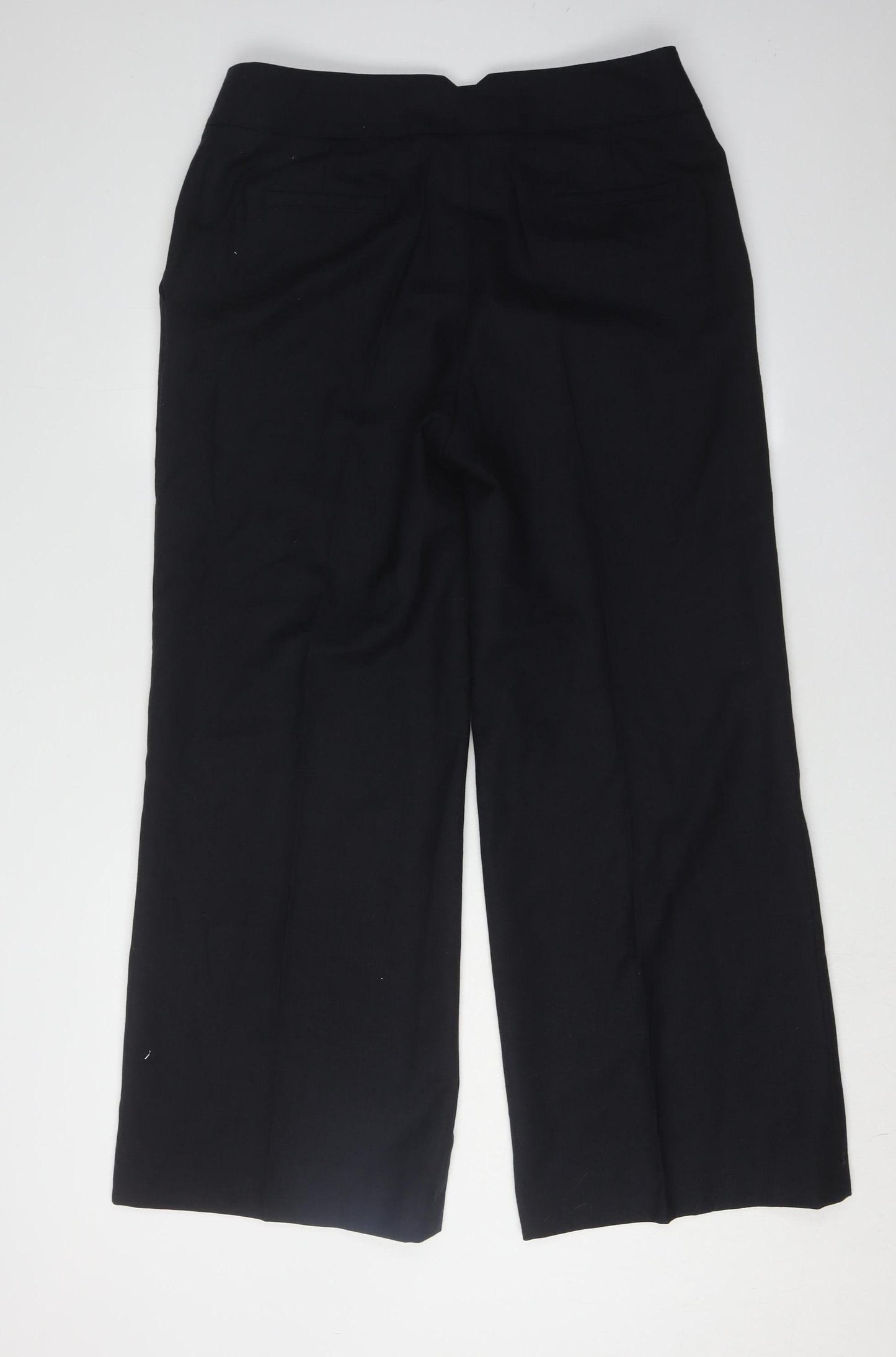 Jaeger Women's Black Dress Pants Wide-Leg Size 14