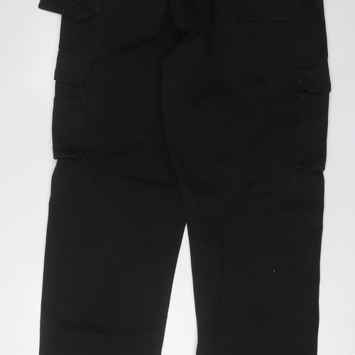Tuff Stuff Men's Black Cargo Trousers Size 38 Workwear