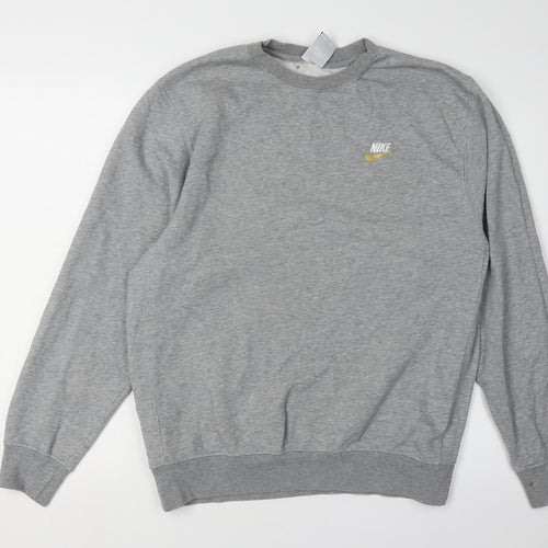 Nike Unisex Adults Grey Pullover Sweatshirt S