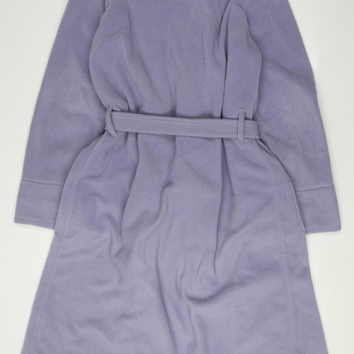 Lands' End Women's Purple Fleece Robe M