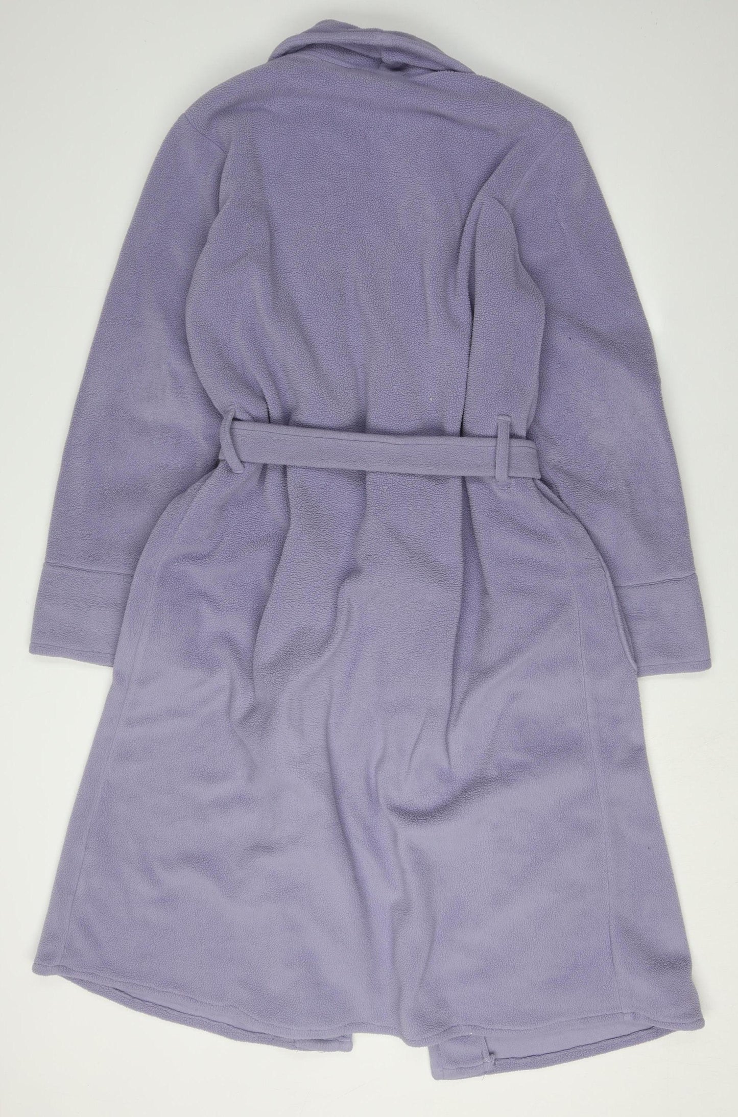 Lands' End Women's Purple Fleece Robe M