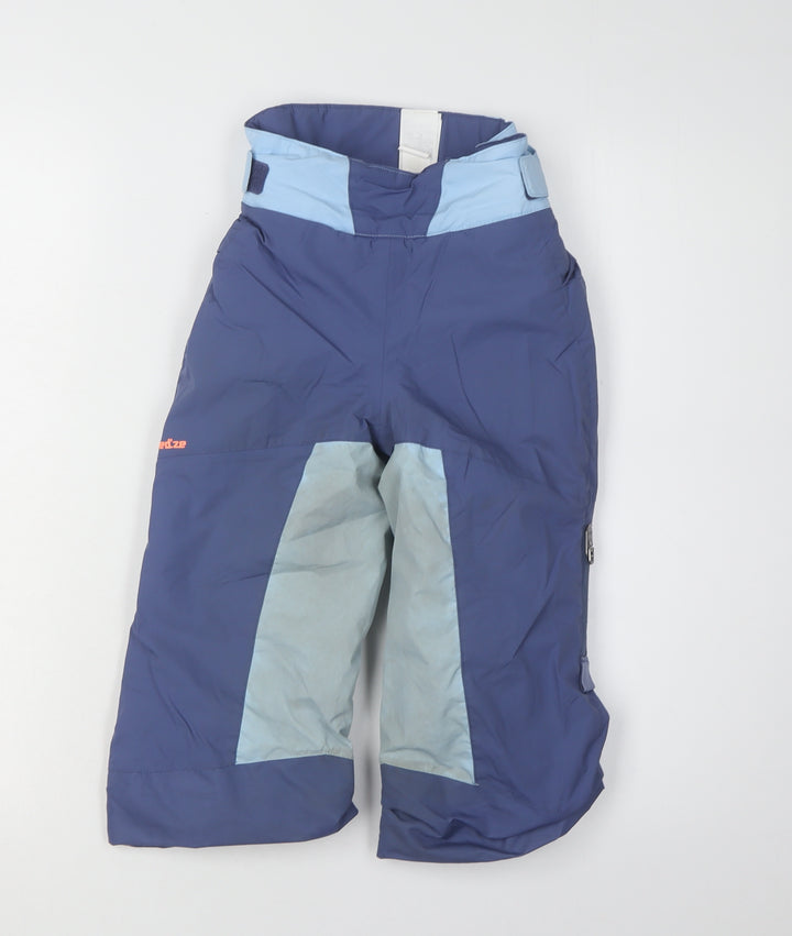 Decathlon Girls' Blue Snow Pants 3-4 Years Skiing Trousers