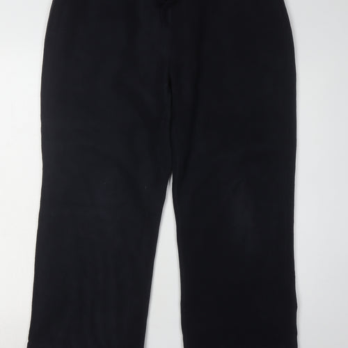 Lands' End Men's Black Sweatpants L – Casual Comfort