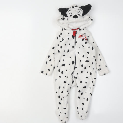 Disney Baby 101 Dalmatians Babygrow, 3-6M, White, Unisex