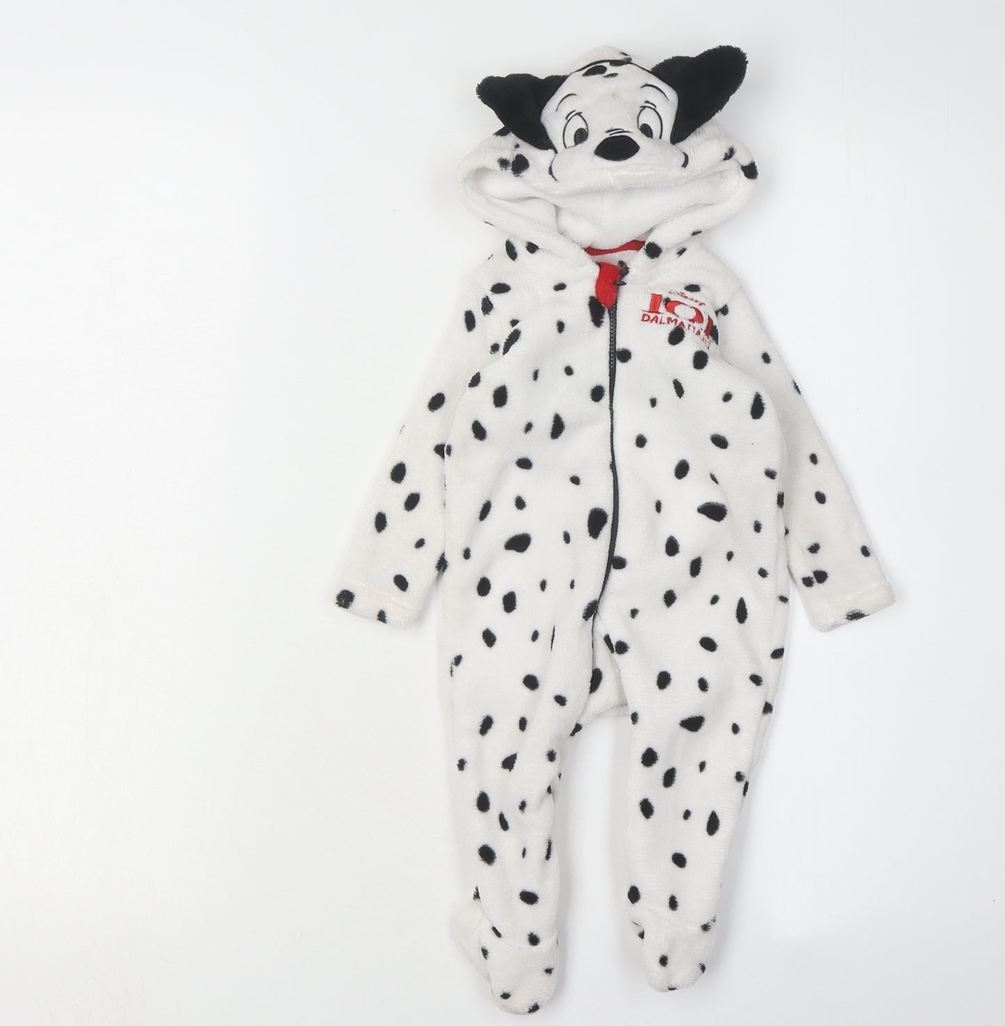 Disney Baby 101 Dalmatians Babygrow, 3-6M, White, Unisex