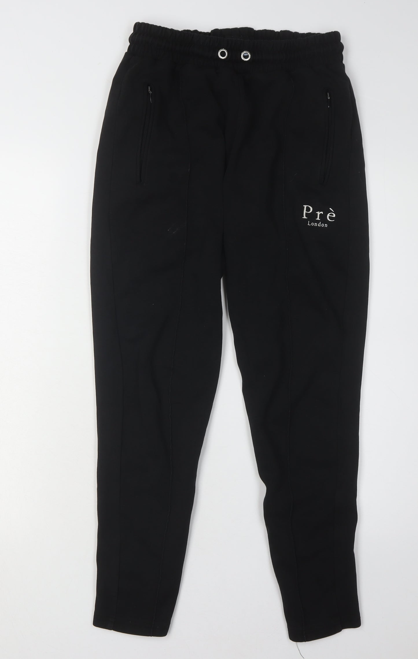 Prè London Black Jogger Trousers, Small, Unisex, Casual