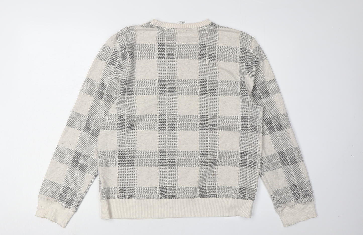 Calvin Klein Men's Grey Plaid Pyjama Top M