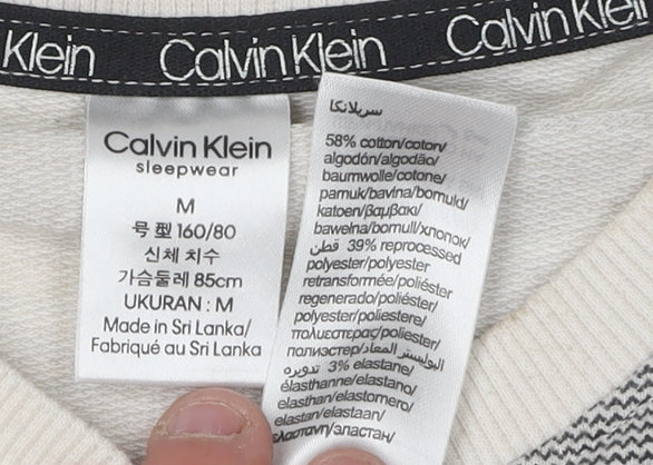 Calvin Klein Men's Grey Plaid Pyjama Top M