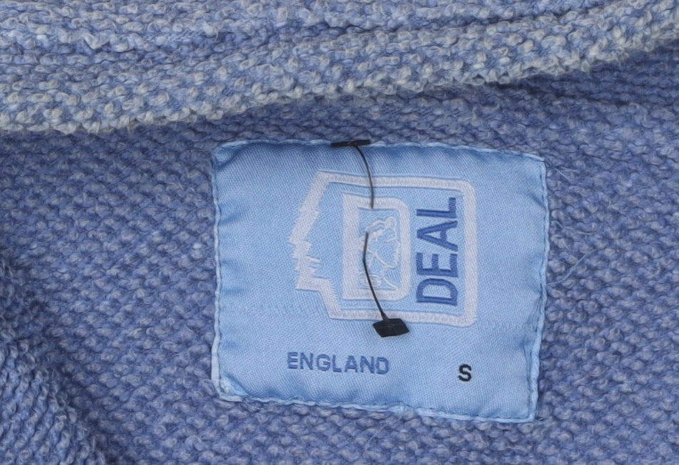 Deal Men's Blue Pullover Sweatshirt, Size S, Cotton
