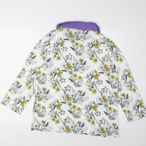 Isle Essentials Women's Multicoloured Floral Button-Up Shirt, L