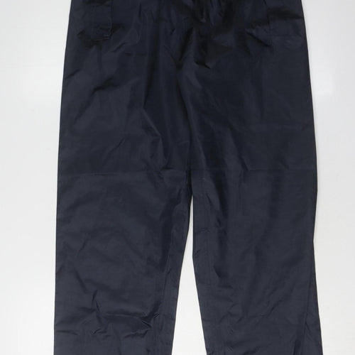 Regatta Unisex Kids Black Rain Trousers L Size Waterproof