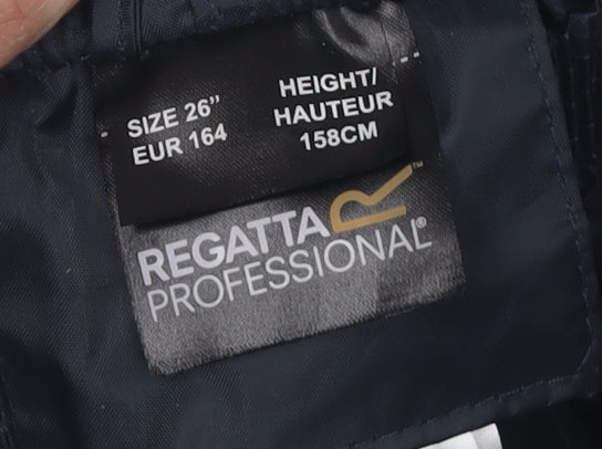 Regatta Unisex Kids Black Rain Trousers L Size Waterproof