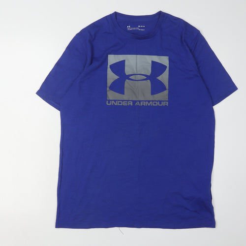 Under Armour Men's Blue Graphic T-Shirt M Relaxed