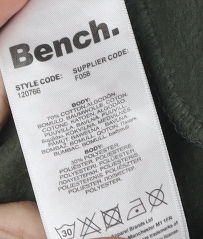 Bench Men's Blue Bomber Jacket M Stylish Casual Wear