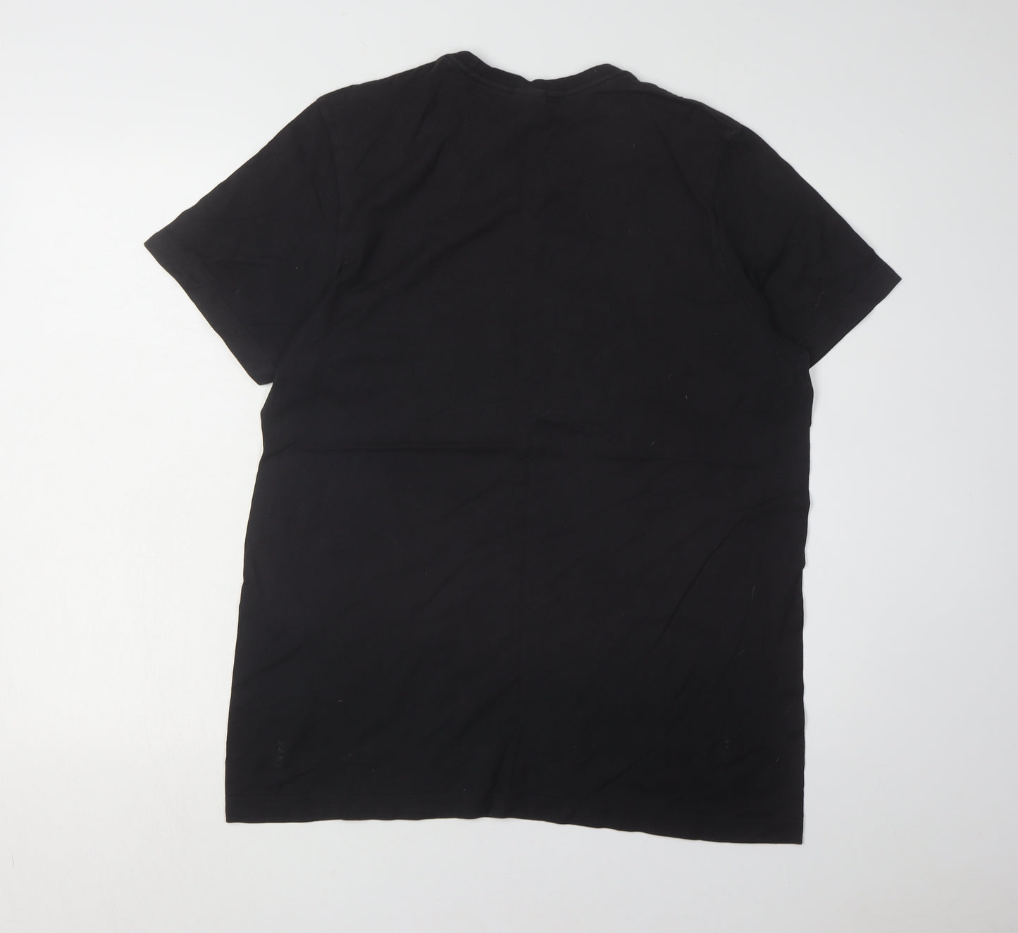 Adidas Men's Black Graphic Print T-Shirt, Medium