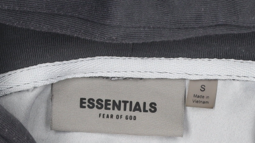 ESSENTIALS FEAR OF GOD Men's Black Pullover Hoodie S