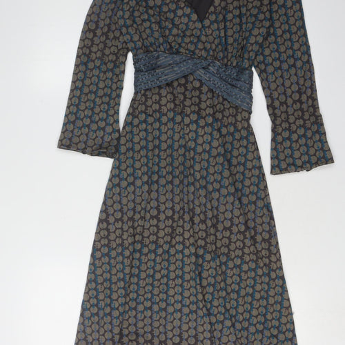 On Whistle Stuff Women's Multicoloured Wrap Dress, Size 10