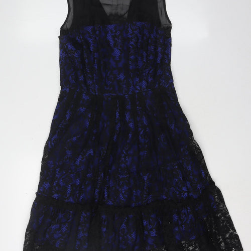 Moulinette Soeurs Women's Blue Black A-Line Dress