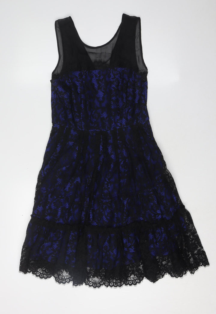 Moulinette Soeurs Women's Blue Black A-Line Dress