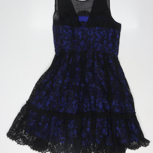 Moulinette Soeurs Women's Blue Black A-Line Dress