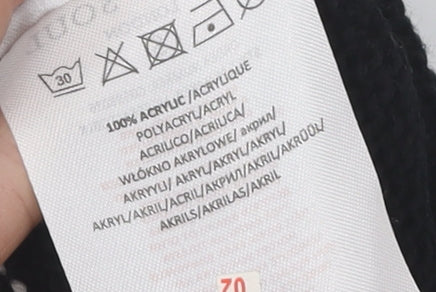 Brave Soul Women's Black Roll Neck Pullover Jumper Size S