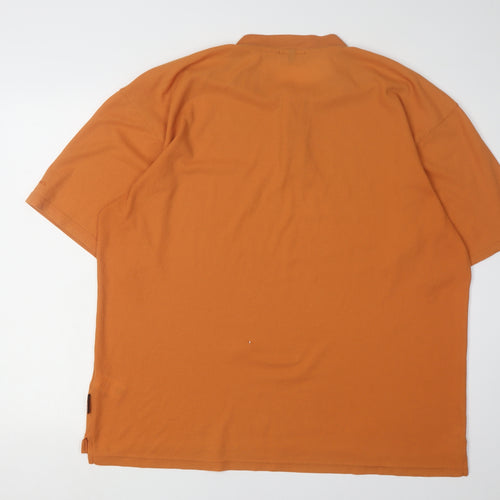 Rohan Unisex Orange XL Moisture Wicking Henley T-Shirt