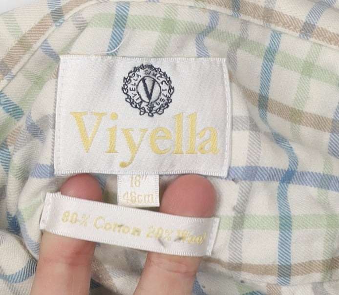 Viyella Men's Multicoloured Check Long Sleeve Shirt